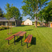 Gewerbefabrik Sitzbank Neuburg Outdoor Bank Parkbank Schwarz RAL 9017 Stadt