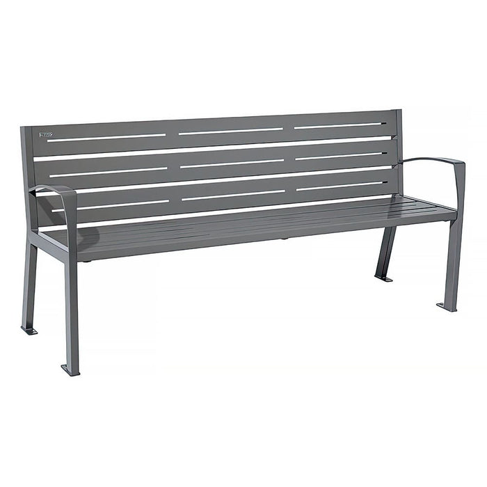 Gewerbefabrik Sitzbank Oberstdorf Outdoor Bank Parkbank Stahl Sitzbank