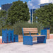 Gewerbefabrik Sitzbank Otterberg Outdoor Bank Parkbank Holz Blau RAL 5005 Stadt