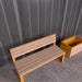Gewerbefabrik Sitzbank Otterberg Outdoor Bank Parkbank Holz Gelb RAL 1028 Park
