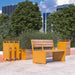 Gewerbefabrik Sitzbank Otterberg Outdoor Bank Parkbank Holz Gelb RAL 1028 Stadt