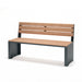 Gewerbefabrik Sitzbank Otterberg Outdoor Bank Parkbank Holz Grau RAL 7011
