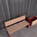 Gewerbefabrik Sitzbank Otterberg Outdoor Bank Parkbank Holz Rot RAL 3001 Park