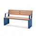 Gewerbefabrik Sitzbank Otterndorf Outdoor Bank Parkbank Holz Blau RAL 5005