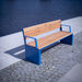 Gewerbefabrik Sitzbank Otterndorf Outdoor Bank Parkbank Holz Blau RAL 5005 Stadt