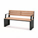 Gewerbefabrik Sitzbank Otterndorf Outdoor Bank Parkbank Holz Schwarz RAL 9017
