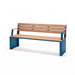 Gewerbefabrik Sitzbank Ottobeuren Outdoor Bank Parkbank Holz Blau RAL 5005