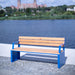Gewerbefabrik Sitzbank Ottobeuren Outdoor Bank Parkbank Holz Blau RAL 5005 Stadt