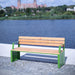 Gewerbefabrik Sitzbank Ottobeuren Outdoor Bank Parkbank Holz Grün RAL 6018 Stadt