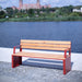 Gewerbefabrik Sitzbank Ottobeuren Outdoor Bank Parkbank Holz Rot RAL 3001 Stadt