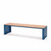 Gewerbefabrik Sitzbank Ottobrunn Outdoor Bank Parkbank Holz Blau RAL 5005