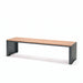 Gewerbefabrik Sitzbank Ottobrunn Outdoor Bank Parkbank Holz Grau RAL 7011
