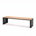Gewerbefabrik Sitzbank Ottobrunn Outdoor Bank Parkbank Holz Schwarz RAL 9017