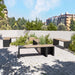 Gewerbefabrik Sitzbank Ottobrunn Outdoor Bank Parkbank Holz Schwarz RAL 9017 Stadt