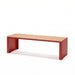 Gewerbefabrik Sitzbank Ottweiler Outdoor Bank Parkbank Holz Rot RAL 3001