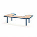 Gewerbefabrik Sitzbank Rodenbach Outdoor Bank Parkbank Holz Blau RAL 5005