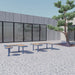 Gewerbefabrik Sitzbank Rodenbach Outdoor Bank Parkbank Holz Blau RAL 5005 Stadt