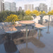 Gewerbefabrik Sitzbank Rodenbach Outdoor Bank Parkbank Holz Grau RAL 7011 Park