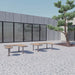 Gewerbefabrik Sitzbank Rodenbach Outdoor Bank Parkbank Holz Grau RAL 7011 Stadt