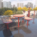 Gewerbefabrik Sitzbank Rodenbach Outdoor Bank Parkbank Holz Rot RAL 3001 Park