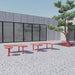 Gewerbefabrik Sitzbank Rodenbach Outdoor Bank Parkbank Holz Rot RAL 3001 Stadt