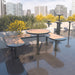 Gewerbefabrik Sitzbank Rodenbach Outdoor Bank Parkbank Holz Schwarz RAL 9017 Park