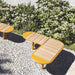 Gewerbefabrik Sitzbank Rodewald Outdoor Bank Parkbank Holz Gelb RAL 1028 Park
