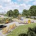Gewerbefabrik Sitzbank Rodewald Outdoor Bank Parkbank Holz Gelb RAL 1028 Stadt