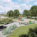 Gewerbefabrik Sitzbank Rodewald Outdoor Bank Parkbank Holz Grün RAL 6018 Stadt