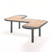 Gewerbefabrik Sitzbank Rodewisch Outdoor Bank Parkbank Holz Grau RAL 7011