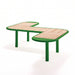 Gewerbefabrik Sitzbank Rodewisch Outdoor Bank Parkbank Holz Grün RAL 6018