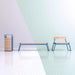 Gewerbefabrik Sitzbank Rott Outdoor Bank Parkbank Holz Blau RAL 5005 Park