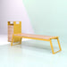 Gewerbefabrik Sitzbank Rott Outdoor Bank Parkbank Holz Gelb RAL 1028 Stadt