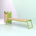 Gewerbefabrik Sitzbank Rott Outdoor Bank Parkbank Holz Grün RAL 6018 Stadt
