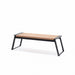 Gewerbefabrik Sitzbank Rott Outdoor Bank Parkbank Holz Schwarz RAL 9017