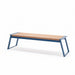 Gewerbefabrik Sitzbank Rottach Outdoor Bank Parkbank Holz Blau RAL 5005
