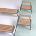 Gewerbefabrik Sitzbank Rottach Outdoor Bank Parkbank Holz Grau RAL 7011 Park