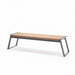 Gewerbefabrik Sitzbank Rottach Outdoor Bank Parkbank Holz Grau RAL 7011