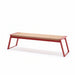 Gewerbefabrik Sitzbank Rottach Outdoor Bank Parkbank Holz Rot RAL 3001