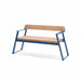 Gewerbefabrik Sitzbank Rottenbuch Outdoor Bank Parkbank Holz Blau RAL 5005