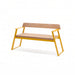 Gewerbefabrik Sitzbank Rottenbuch Outdoor Bank Parkbank Holz Gelb RAL 1028