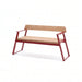 Gewerbefabrik Sitzbank Rottenbuch Outdoor Bank Parkbank Holz Rot RAL 3001