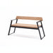 Gewerbefabrik Sitzbank Rottenbuch Outdoor Bank Parkbank Holz Schwarz RAL 9017