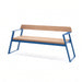 Gewerbefabrik Sitzbank Rottenburg Outdoor Bank Parkbank Holz Blau RAL 5005