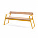 Gewerbefabrik Sitzbank Rottenburg Outdoor Bank Parkbank Holz Gelb RAL 1028