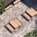 Gewerbefabrik Sitzbank Rottenburg Outdoor Bank Parkbank Holz Grau RAL 7011 Park