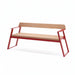 Gewerbefabrik Sitzbank Rottenburg Outdoor Bank Parkbank Holz Rot RAL 3001