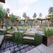 Gewerbefabrik Sitzbank Rottenburg Outdoor Bank Parkbank Holz Schwarz RAL 9017 Stadt