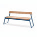 Gewerbefabrik Sitzbank Rottendorf Outdoor Bank Parkbank Holz Blau RAL 5005