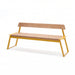 Gewerbefabrik Sitzbank Rottendorf Outdoor Bank Parkbank Holz Gelb RAL 1028